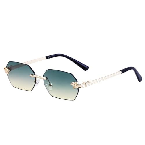 SPOAVGYZ Small Rectangle Rimless Sunglasses for Men Women Leopard Sunglasses for Men Vintage Frameless Glasses UV400 SPOAVGYZ Small Rectangle Rimless Sunglasses for Men Women Leopard Sunglasses for Men Vintage Frameless Glasses UV400 von SPOAVGYZ
