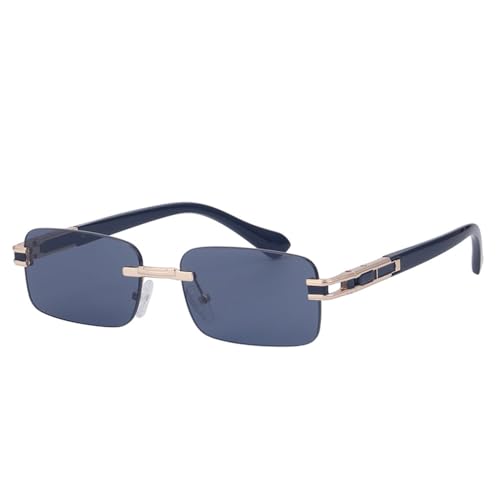 SPOAVGYZ Small Rectangular Rimless Sunglasses for Men Frameless Sunglasses Shades Glasses,C1 Gold Gray SPOAVGYZ Small Rectangular Rimless Sunglasses for Men Frameless Sunglasses Shades Glasses,C1 Gold Gray von SPOAVGYZ