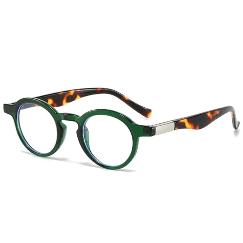 SPOAVGYZ Small Round Two Tone Sunglasses for Women Retro Clear Shades UV400 Punk Sunglasses for Men,Grüner Leopard Klar SPOAVGYZ Small Round Two Tone Sunglasses for Women Retro Clear Shades UV400 Punk Sunglasses for Men,Grüner Leopard Klar von SPOAVGYZ