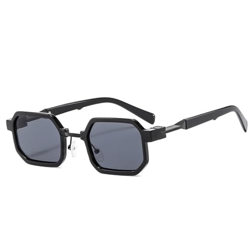 SPOAVGYZ Small Square Sunglasses for Women Punk Style Double Color UV400 Protection for Men and Women von SPOAVGYZ
