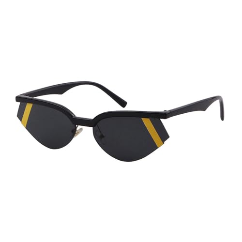 SPOAVGYZ Small Striped Sunglasses Women Vintage Half Frame Triangle Sunglasses SPOAVGYZ Small Striped Sunglasses Women Vintage Half Frame Triangle Sunglasses von SPOAVGYZ