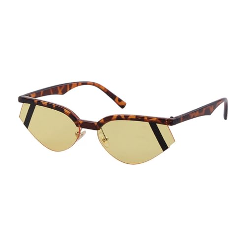 SPOAVGYZ Small Striped Sunglasses Women Vintage Half Frame Triangle Sunglasses SPOAVGYZ Small Striped Sunglasses Women Vintage Half Frame Triangle Sunglasses von SPOAVGYZ