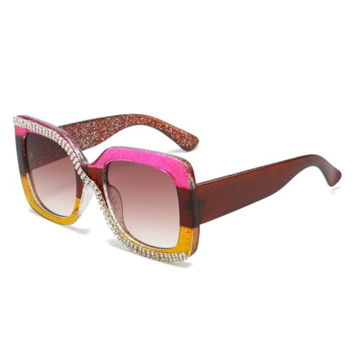 SPOAVGYZ Square Diamond Frame Sunglasses for Men and Women Retro Oversized Frame UV400 SPOAVGYZ Square Diamond Frame Sunglasses for Men and Women Retro Oversized Frame UV400 von SPOAVGYZ