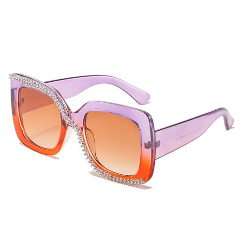 SPOAVGYZ Square Diamond Frame Sunglasses for Men and Women Retro Oversized Frame UV400 SPOAVGYZ Square Diamond Frame Sunglasses for Men and Women Retro Oversized Frame UV400 von SPOAVGYZ