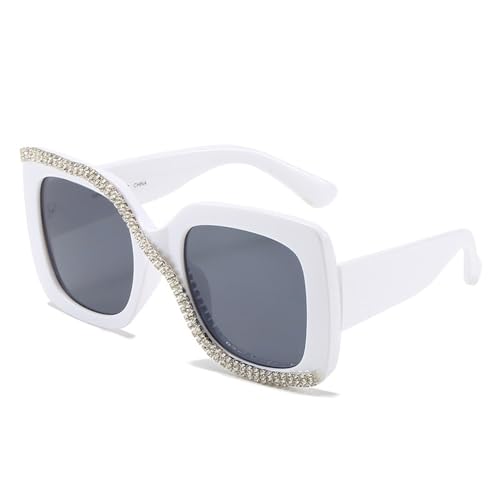 SPOAVGYZ Square Diamond Frame Sunglasses for Men and Women Retro Oversized Frame UV400 SPOAVGYZ Square Diamond Frame Sunglasses for Men and Women Retro Oversized Frame UV400 von SPOAVGYZ