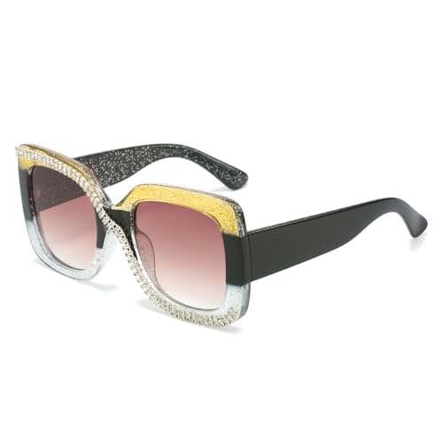 SPOAVGYZ Square Diamond Frame Sunglasses for Men and Women Retro Oversized Frame UV400 SPOAVGYZ Square Diamond Frame Sunglasses for Men and Women Retro Oversized Frame UV400 von SPOAVGYZ