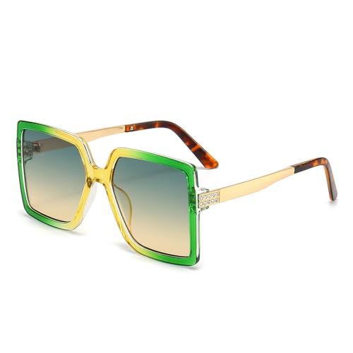 SPOAVGYZ Square sunglasses Women Men Shades Male Female Retro UV400,Grün SPOAVGYZ Square sunglasses Women Men Shades Male Female Retro UV400,Grün von SPOAVGYZ
