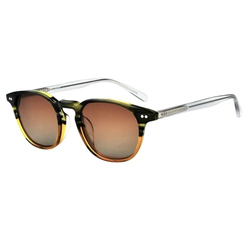 SPOAVGYZ Sunglasses Retro Round Polarized Small Lightweight Gradient Sunglasses for Men and Women von SPOAVGYZ