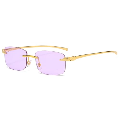 SPOAVGYZ Vintage Rimless Square Sunglasses Women Men Driving Metal Small Sunglasses UV400 SPOAVGYZ Vintage Rimless Square Sunglasses Women Men Driving Metal Small Sunglasses UV400 von SPOAVGYZ