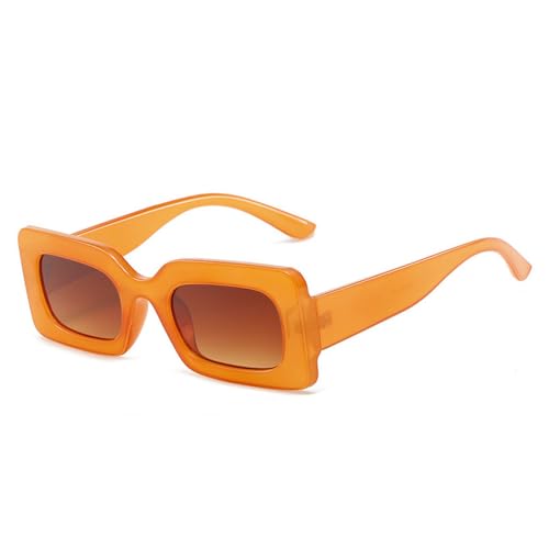 SPOAVGYZ Women Fashion Small Rectangle Sunglasses UV400 Retro Punk Tea Color Gradient SPOAVGYZ Women Fashion Small Rectangle Sunglasses UV400 Retro Punk Tea Color Gradient von SPOAVGYZ