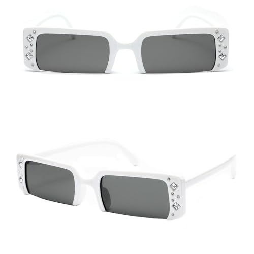 SPOAVGYZ Women Vintage Half Rimless Rectangle Sunglasses for Men UV400 SPOAVGYZ Women Vintage Half Rimless Rectangle Sunglasses for Men UV400 von SPOAVGYZ
