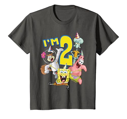 Kinder SpongeBob SquarePants 2nd Birthday Today I'm 2 T-Shirt von SPONGEBOB SQUAREPANTS