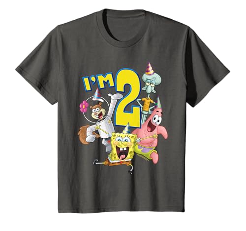 Kinder SpongeBob SquarePants 2nd Birthday Today I'm 2 T-Shirt von SPONGEBOB SQUAREPANTS