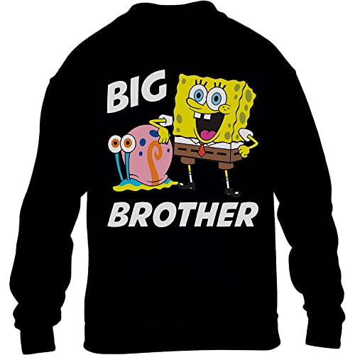 SPONGEBOB SQUAREPANTS Big Brother Gary Kinder Pullover Sweatshirt 116 Schwarz von SPONGEBOB SQUAREPANTS