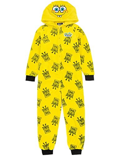SpongeBob SquarePants Onesie Kinder gelber Charakter Pyjamas von SPONGEBOB SQUAREPANTS