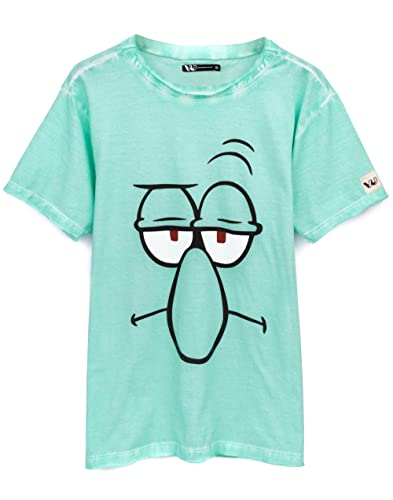 Spongebob Squarepants T-Shirt Unisex Patrick oder Squidward Charakter Top Medium von Spongebob Squarepants