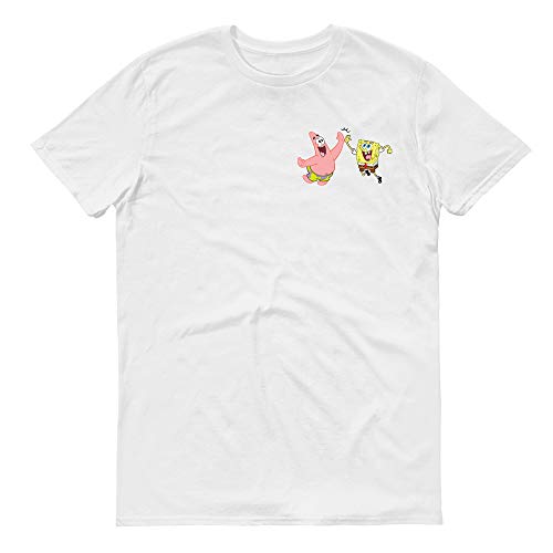 SPONGEBOB SQUAREPANTS Do Stuff Together Kurzarm-T-Shirt, Weiss/opulenter Garten, XX-Large von SPONGEBOB SQUAREPANTS