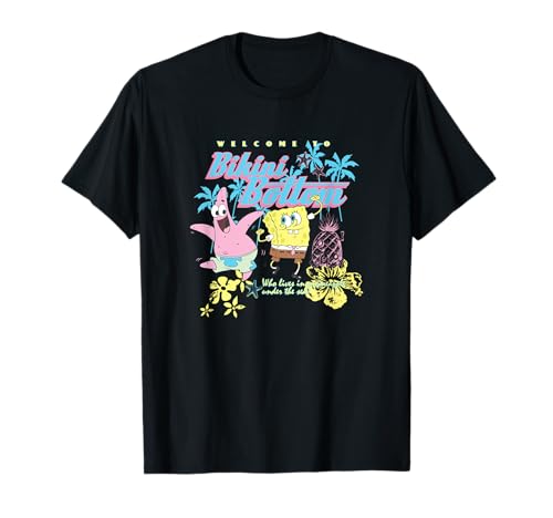 SpongeBob SquarePants Welcome To Bikini Bottom Vintage T-Shirt von SPONGEBOB SQUAREPANTS