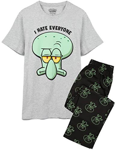 Spongebob Squarepants Herren Pyjamas Erwachsene Squidward PJs L von SPONGEBOB SQUAREPANTS