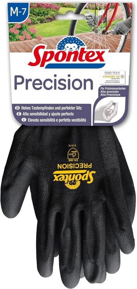 SPONTEX Arbeitshandschuhe Precision Handschuhe Größe XL für feine Arbeiten Farbe nicht wählbar (1-St) von SPONTEX