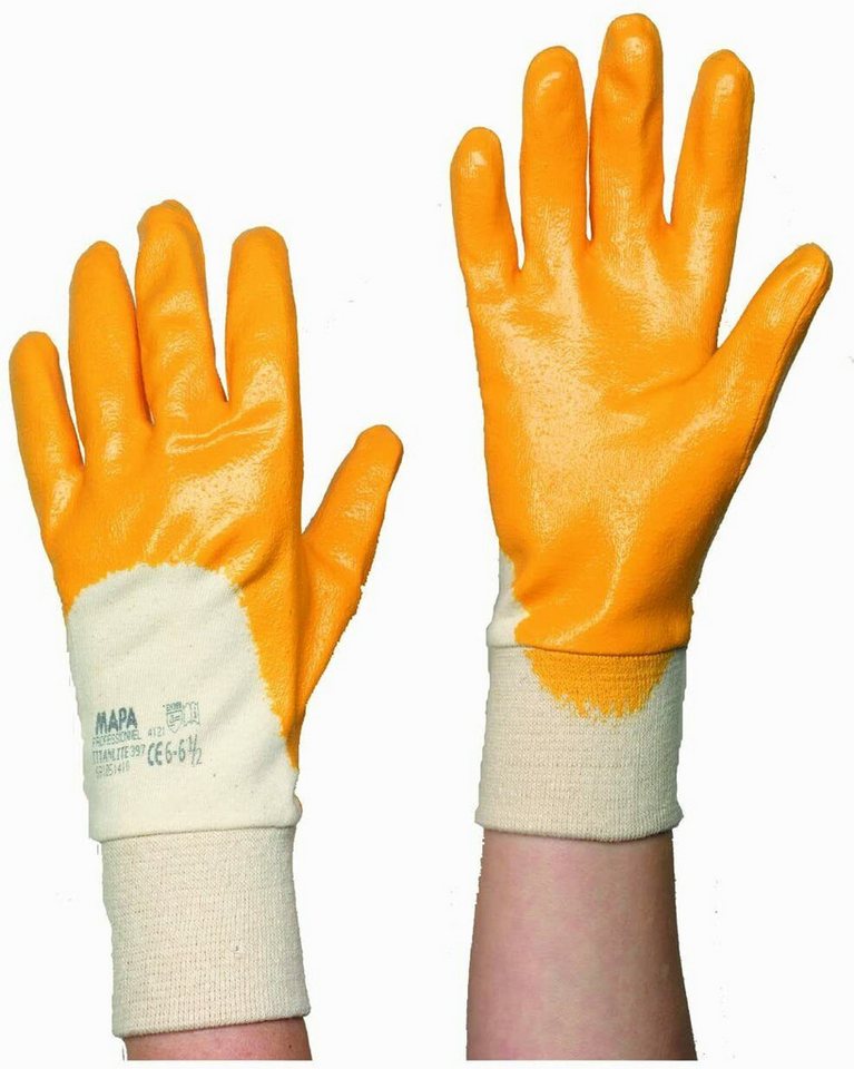 SPONTEX Arbeitshandschuhe Spontex SPEZIAL Construction Arbeitshandschuhe Gr: 7-7,5 Typ: 4 von SPONTEX