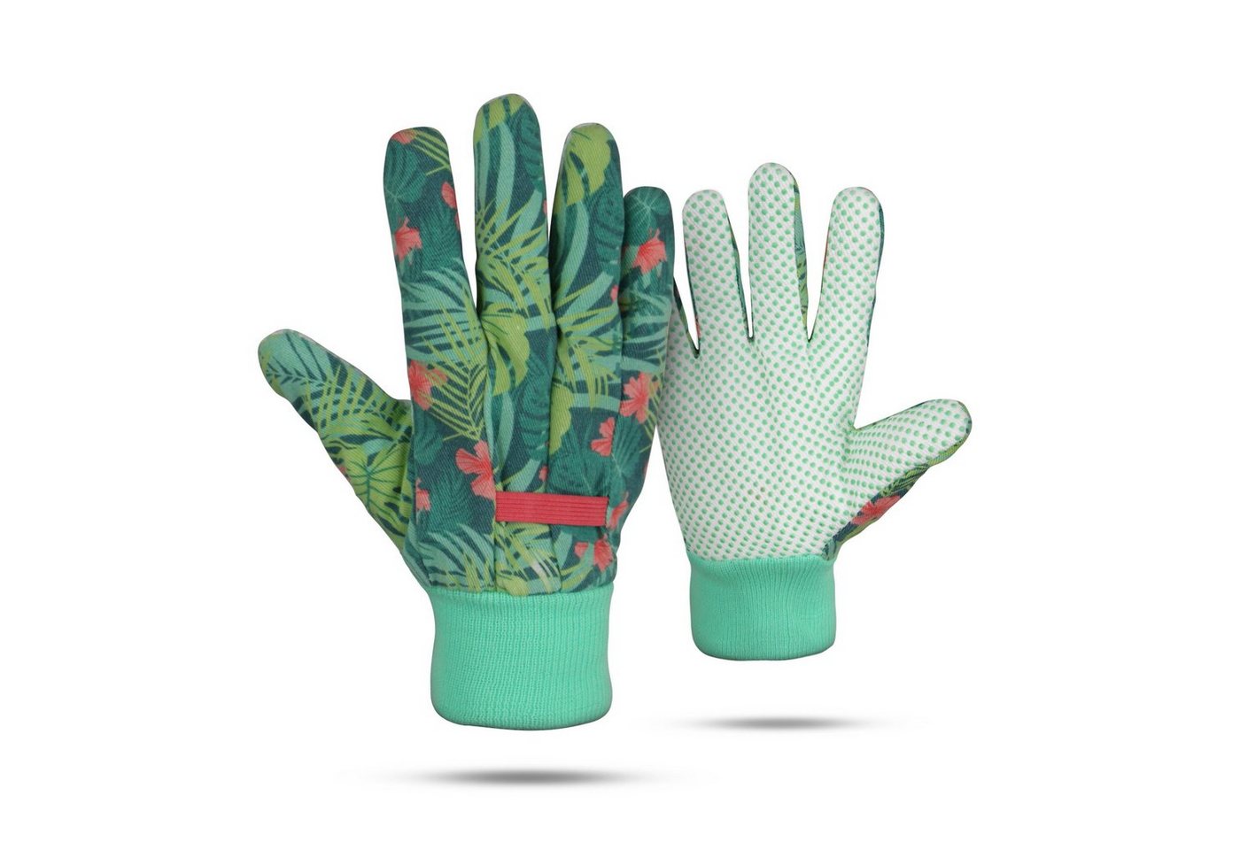 SPONTEX Gartenhandschuhe Schutzhandschuh Flower (4 Paar) Schutzhandschuh für Damen/Herren - Antirutsch Beschichtung von SPONTEX