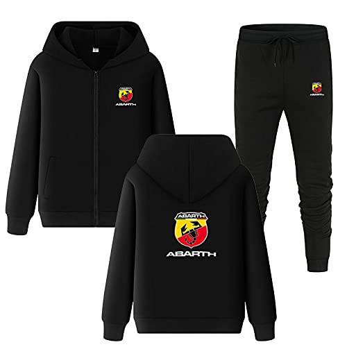 SPONYBORTY Herren Trainingsanzug Set Ab-Arth LOGO Jogginganzug Kapuzenjacke + Hose Hoodie Set Sportswear Mode/A/L von SPONYBORTY