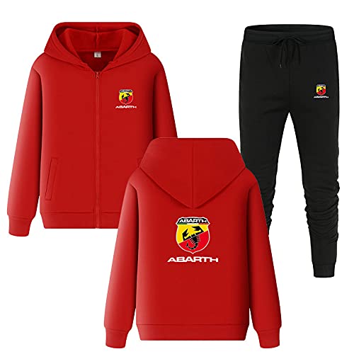 SPONYBORTY Herren Trainingsanzug Set Ab-Arth LOGO Jogginganzug Kapuzenjacke + Hose Hoodie Set Sportswear Mode/C/L von SPONYBORTY