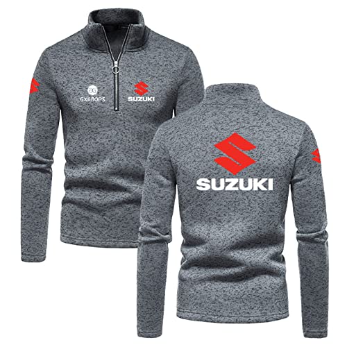 SPONYBORTY Pullover Hoodie aushöhlen Su-ZUki Printing Jugend MenWomen Classic Casual Pullover Sweatshirt Herbst/A/L von SPONYBORTY