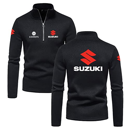 SPONYBORTY Pullover Hoodie aushöhlen Su-ZUki Printing Jugend MenWomen Classic Casual Pullover Sweatshirt Herbst/B/M von SPONYBORTY