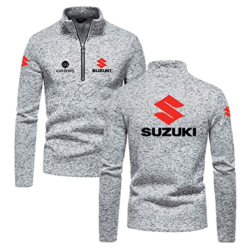 SPONYBORTY Pullover Hoodie aushöhlen Su-ZUki Printing Jugend MenWomen Classic Casual Pullover Sweatshirt Herbst/C/XXL von SPONYBORTY