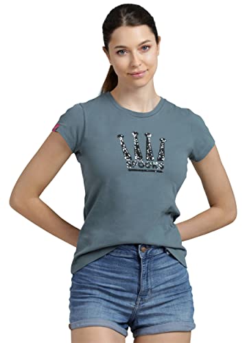 Crown Sequin Shirt (Farbe: Dove Blue; Größe: S) von SPOOKS