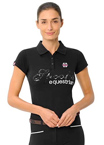 Roxie Sequin Polo - DE (Farbe: Black; Größe: XL) von SPOOKS