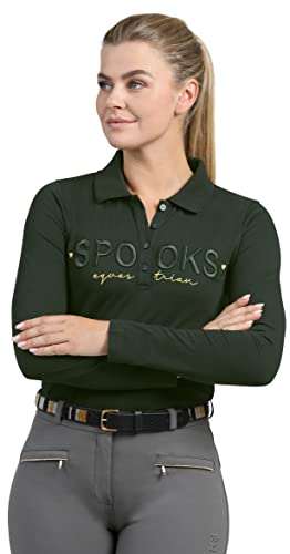 SPOOKS Annber Polo Longsleeve (Farbe: Dark Forest; Größe: M) von SPOOKS