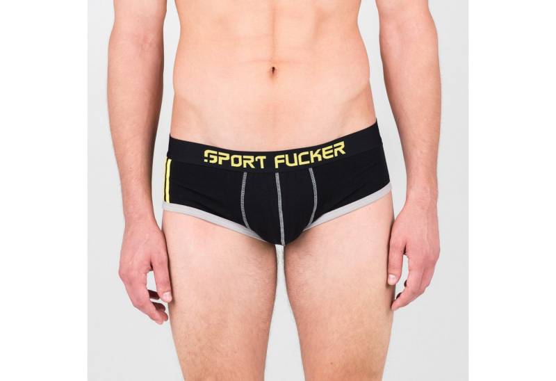 SPORT FUCKER Slip Sport Fucker Endurance Brief - Grau / Gelb - L von SPORT FUCKER