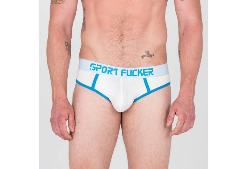 SPORT FUCKER String Sport Fucker Hooker Open Brief - Weiß / Blau - XL SPORT FUCKER String Sport Fucker Hooker Open Brief - Weiß / Blau - XL von SPORT FUCKER