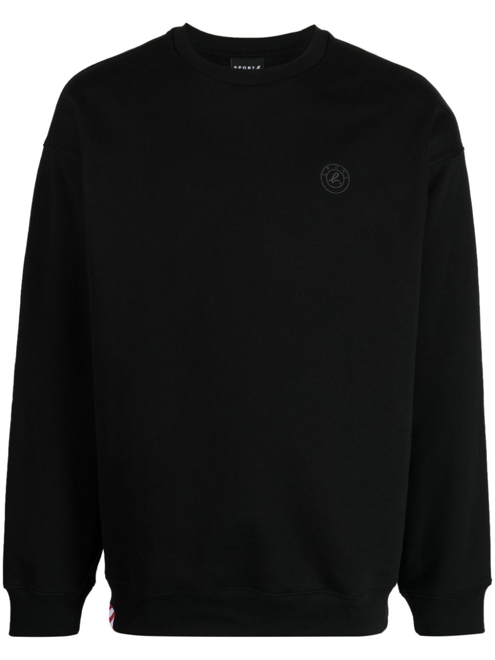 SPORT b. by agnès b. Sweatshirt mit Logo-Stickerei - Schwarz von SPORT b. by agnès b.