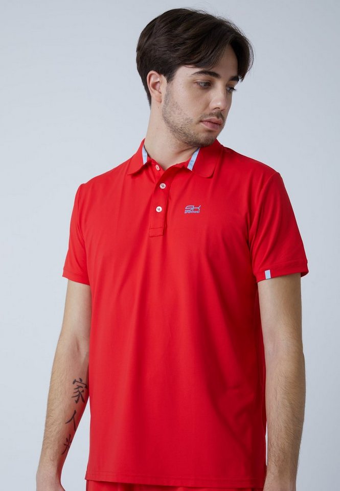 SPORTKIND Funktionsshirt Golf Polo Shirt Kurzarm Jungen & Herren rot von SPORTKIND