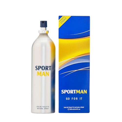 SPORTMAN - Go For It 250 ml, Eau de Toilette für Herren, Sportman Classic, Parfümiert und im Spray-Format, Eau de Toilette für Herren, Jugendliche, Sport und Zitrus, frisches und langanhaltendes Eau von SPORTMAN