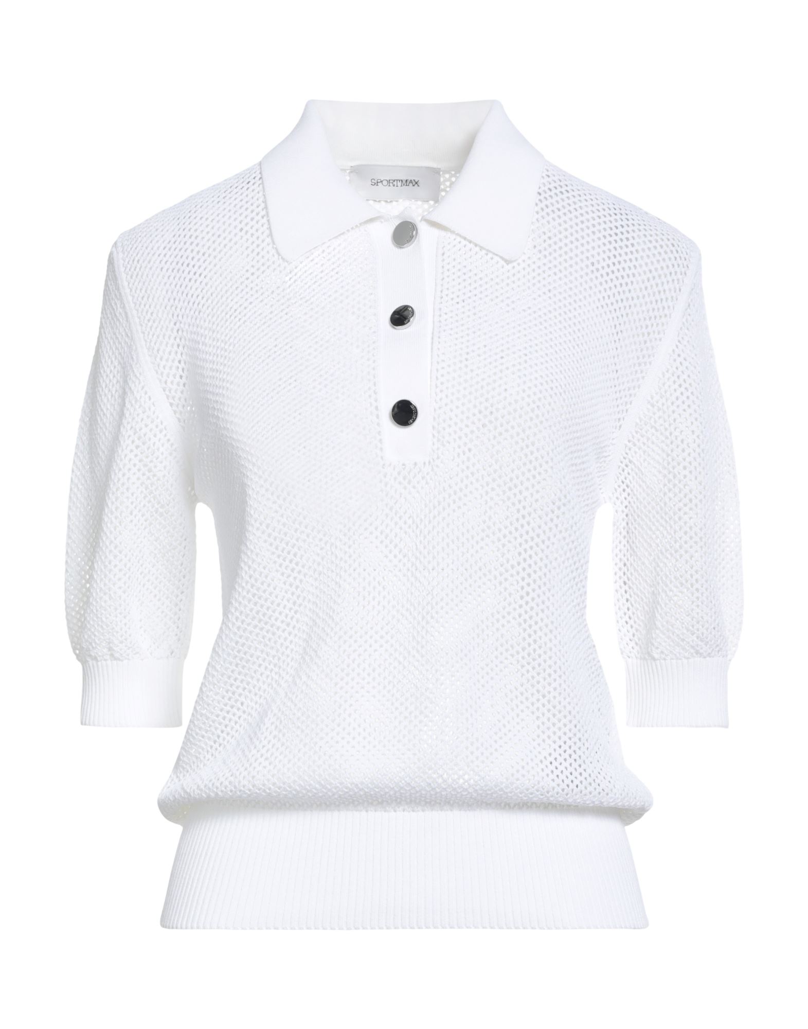 SPORTMAX Poloshirt Damen Weiß von SPORTMAX