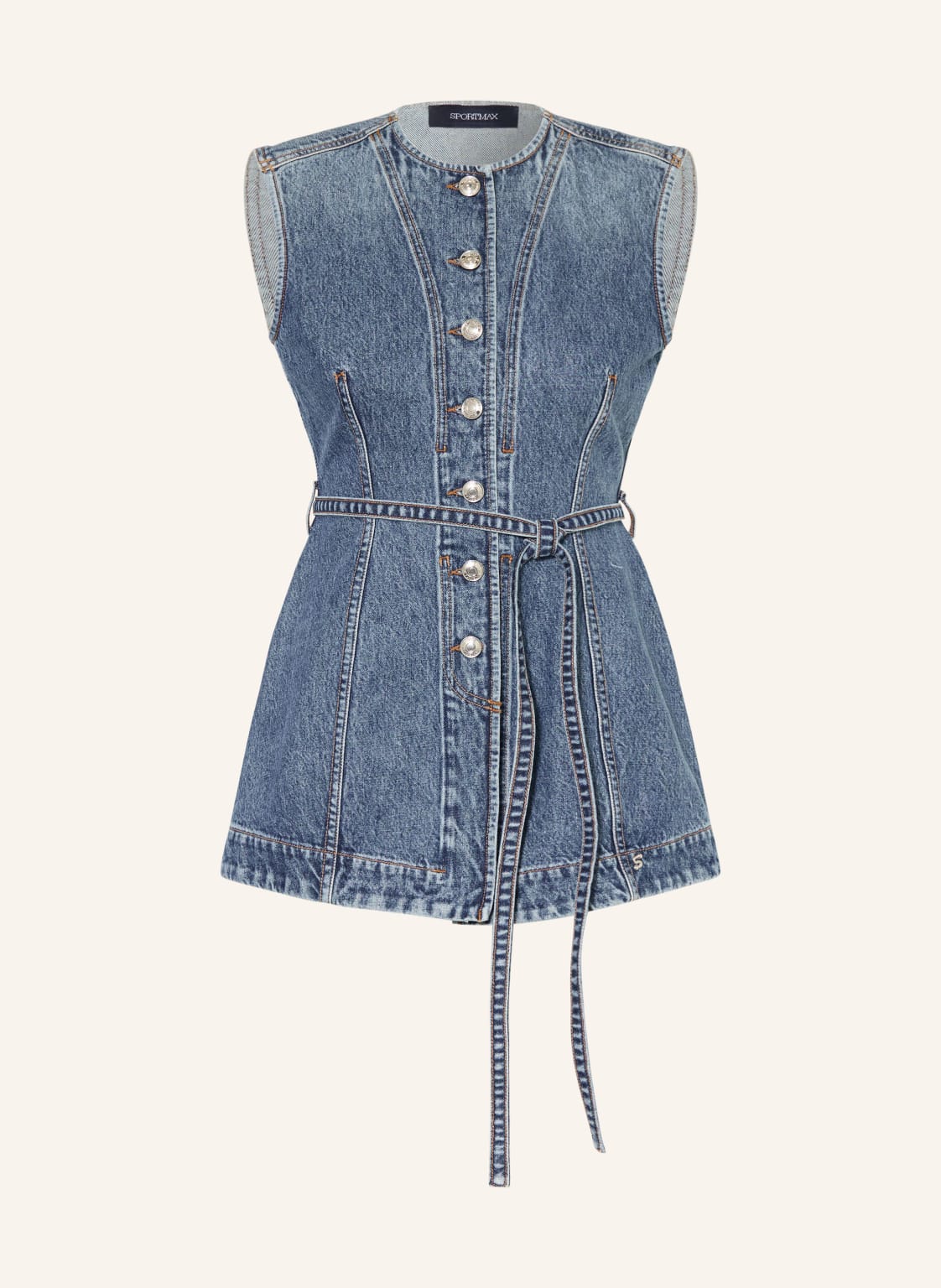 Sportmax Jeansweste Spddominio blau von SPORTMAX