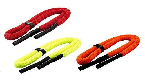SPORTS WORLD VISION Schwimmbrillenband – fluoreszierendes/neonfarbenes Brillenband wahlweise im 1er- oder 2er-Pack (fluoreszierend gelb, 2er-Pack) von SPORTS WORLD VISION