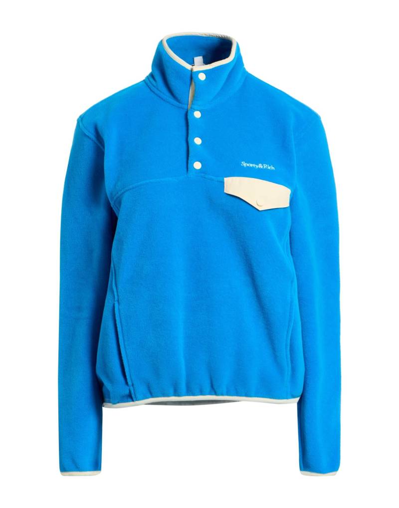 SPORTY & RICH Sweatshirt Damen Azurblau von SPORTY & RICH