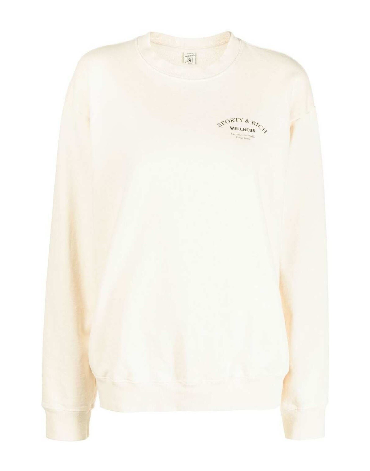 SPORTY & RICH Sweatshirt Damen Cremeweiß von SPORTY & RICH