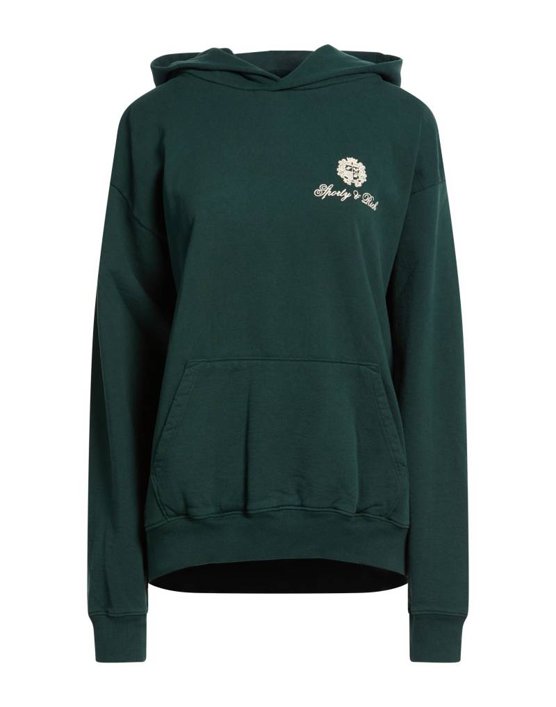 SPORTY & RICH Sweatshirt Damen Dunkelgrün von SPORTY & RICH