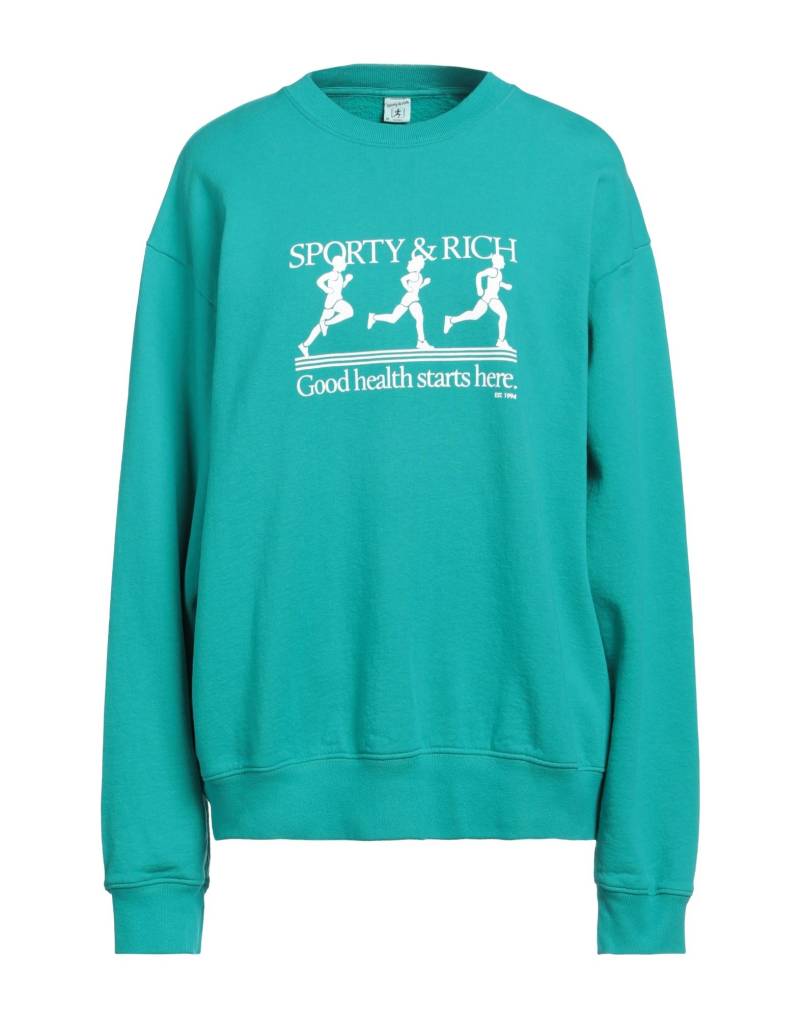 SPORTY & RICH Sweatshirt Damen Tūrkis von SPORTY & RICH