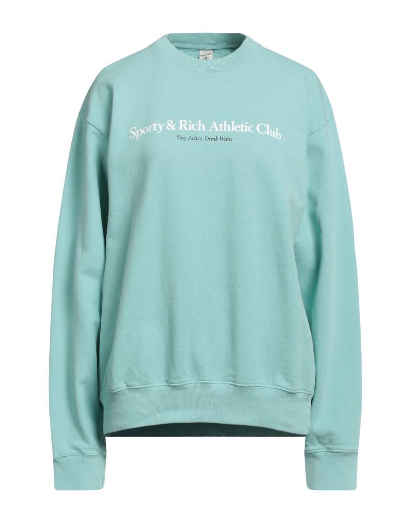 SPORTY & RICH Sweatshirt Damen Tūrkis von SPORTY & RICH