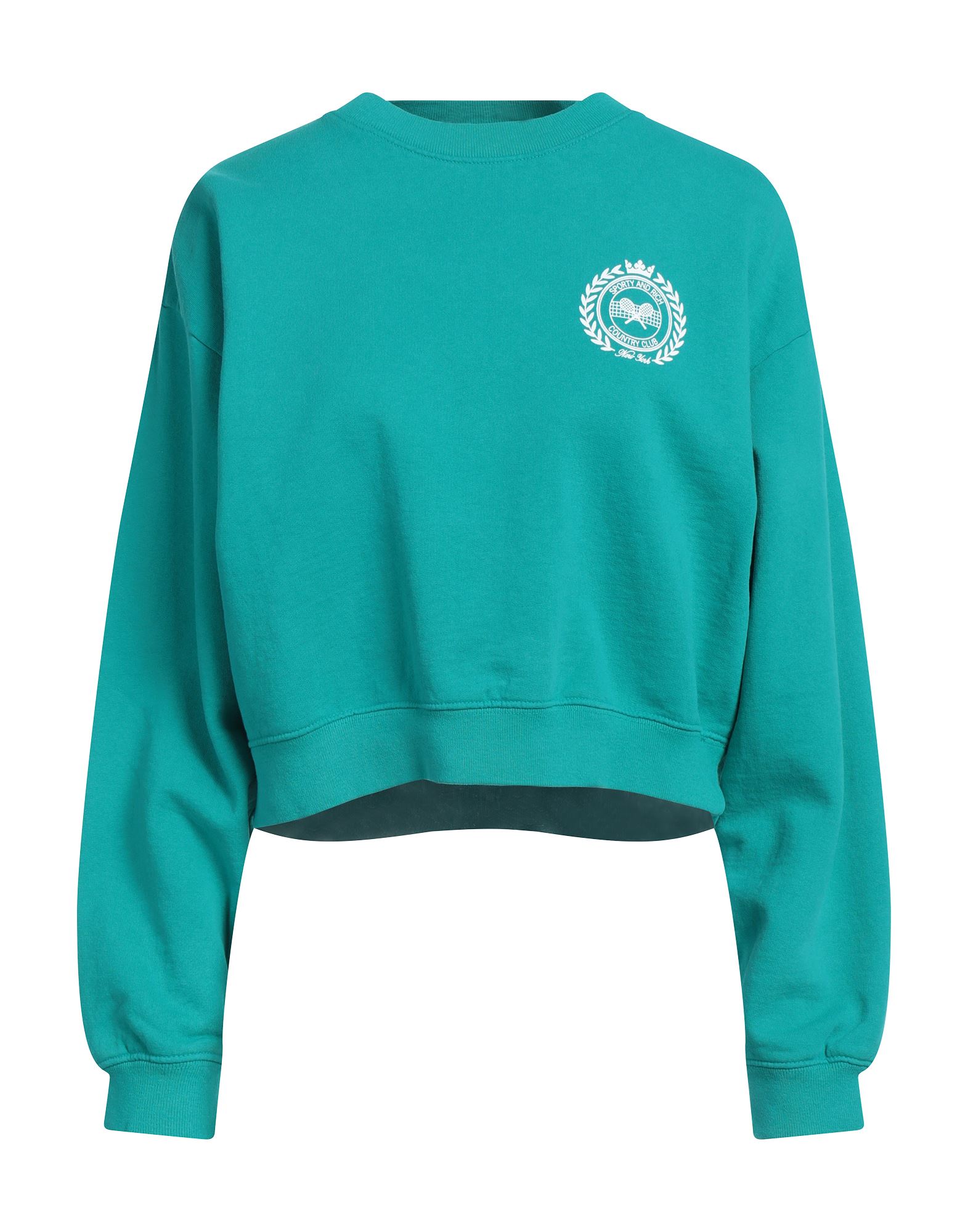 SPORTY & RICH Sweatshirt Damen Tūrkis von SPORTY & RICH