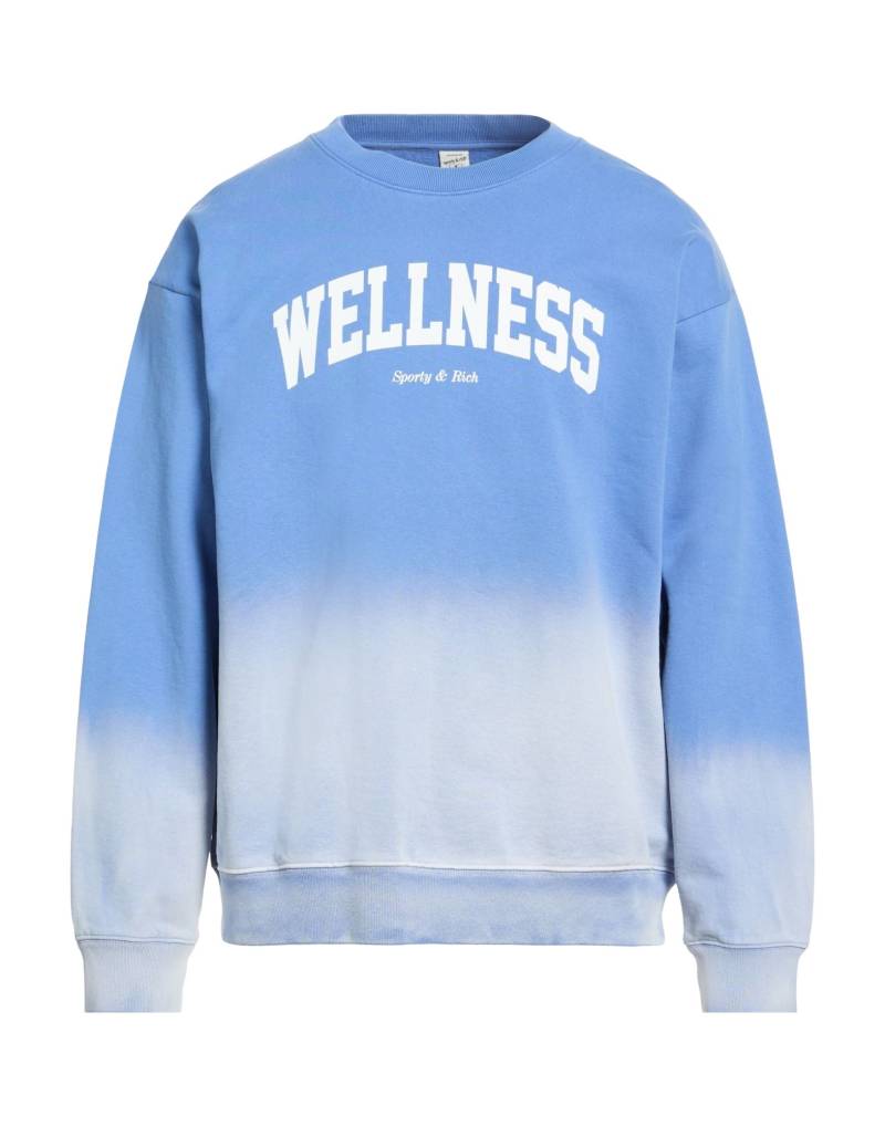 SPORTY & RICH Sweatshirt Herren Azurblau von SPORTY & RICH