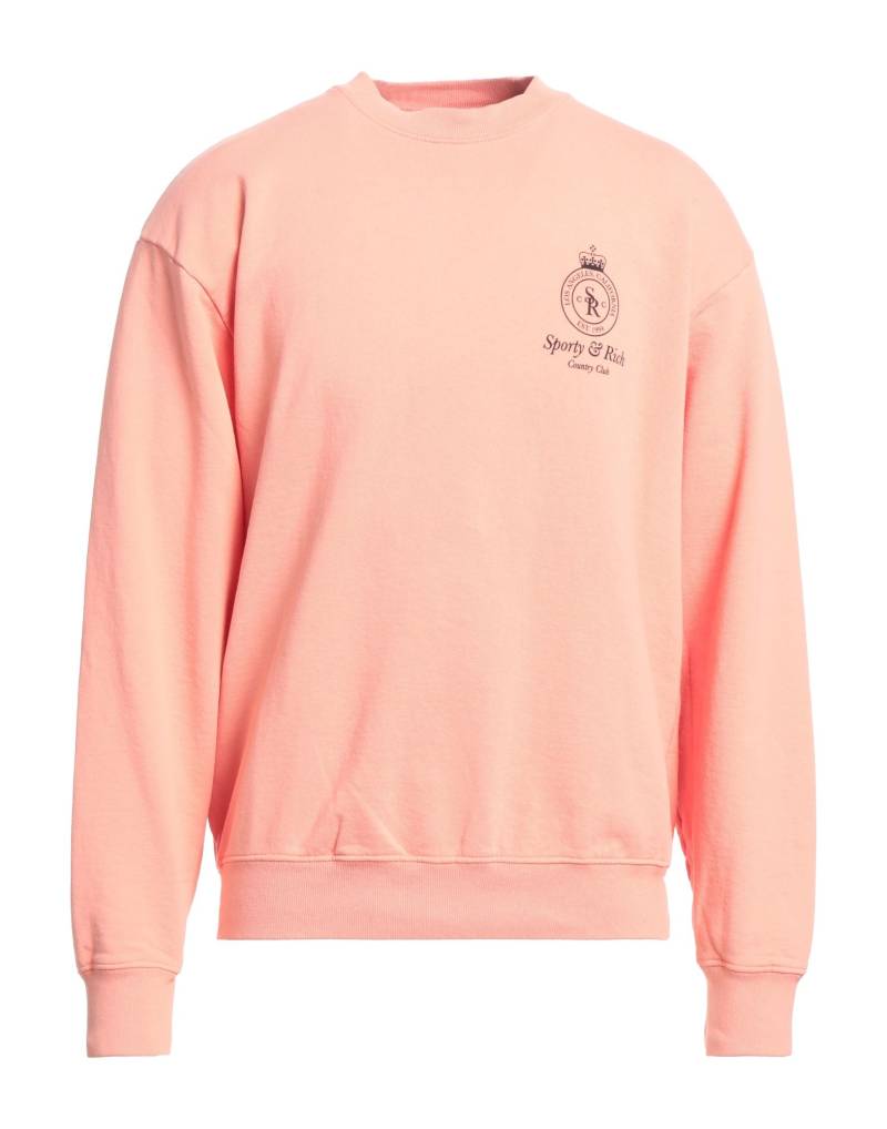 SPORTY & RICH Sweatshirt Herren Lachs von SPORTY & RICH
